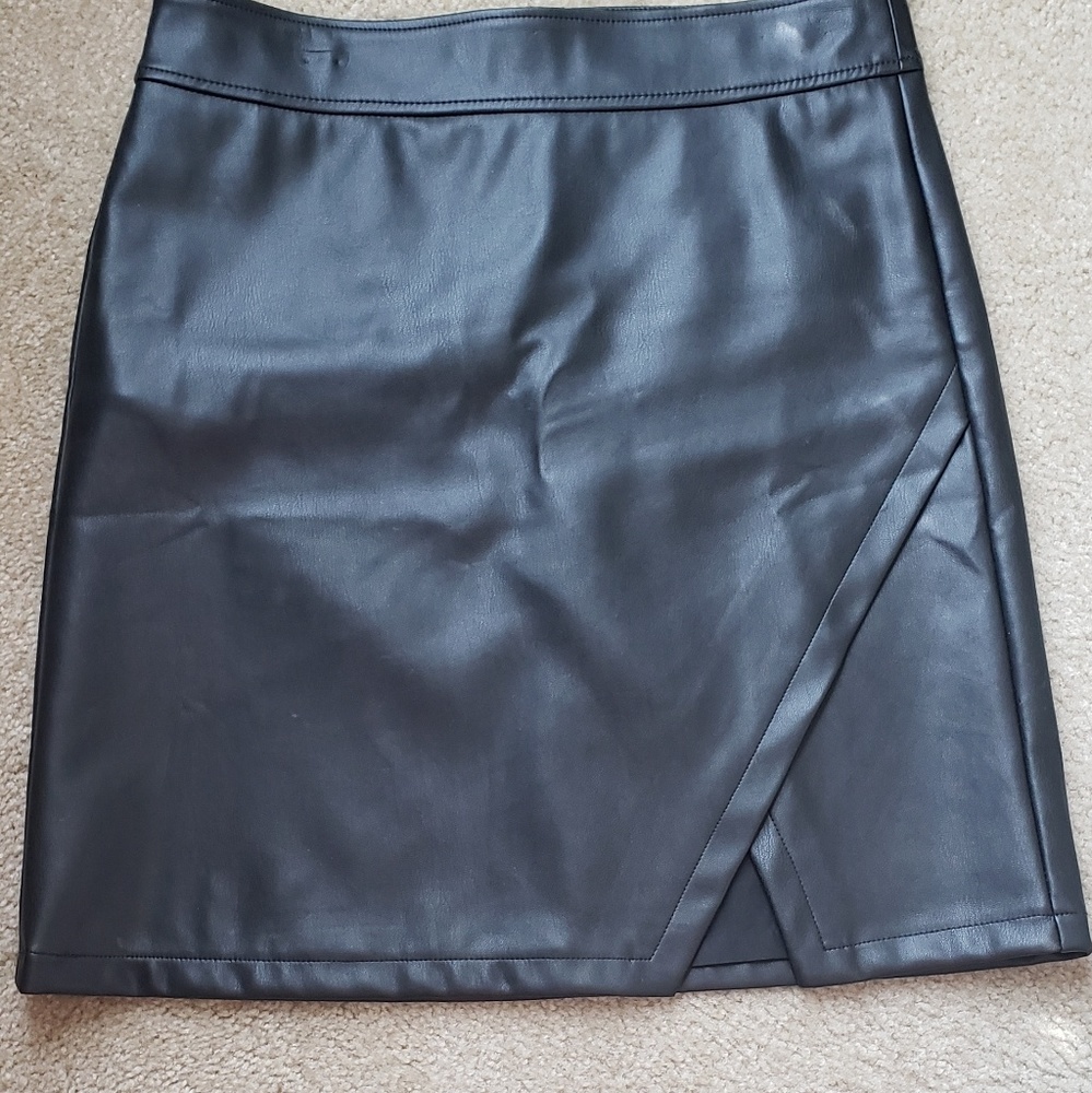 Loft-faux leather skirt